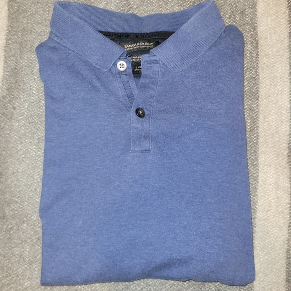 Banana Republic Large Blue Men's Polo - Picture 2 of 2